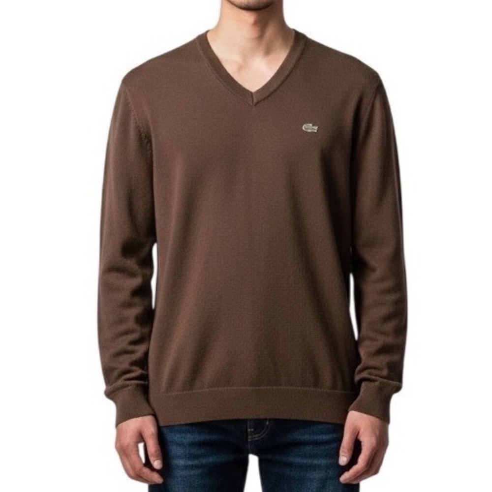 Vintage Lacoste Mens V-Neck Sweater